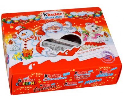 Подарок Новогодний Kinder Maxi Mix, 220г