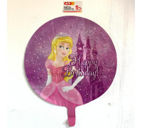 Balloon foil "Happy Birthday" with a princes