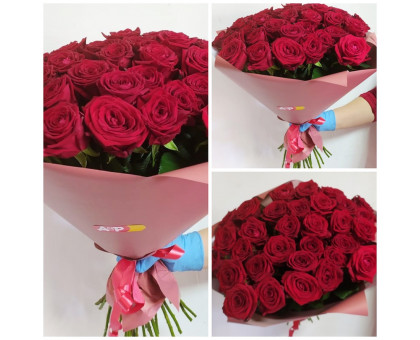29 red roses in a stylish package!