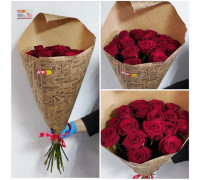 17 roses in craft 60 cm!