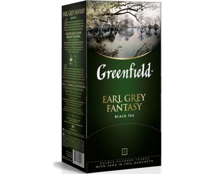 Чай черный Greenfield Earl Grey Fantasy в пакетиках 2 г 25 шт